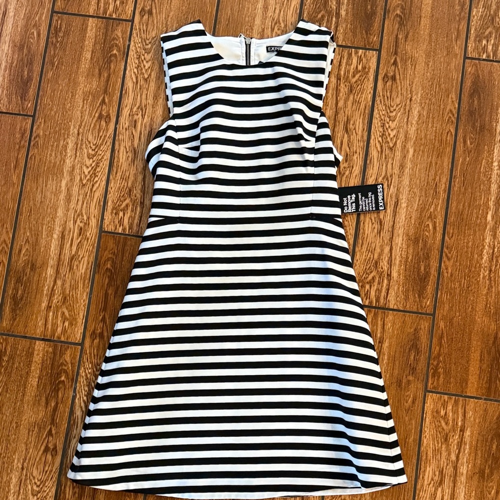 Express Black and White dress